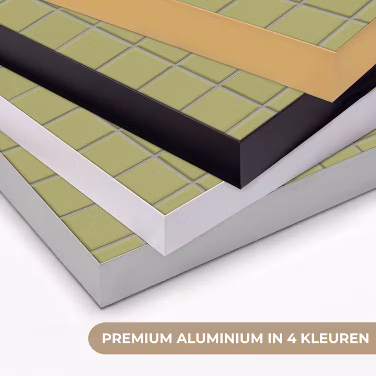 Tegel - Patroon - Olijfgroen Textielframe zwart klein 947 -USP_kleurenNL