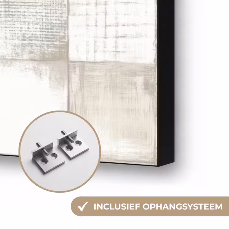 Tegel - Patroon - Verweerd Textielframe zwart klein 947 -USP_ophangsysteemNL