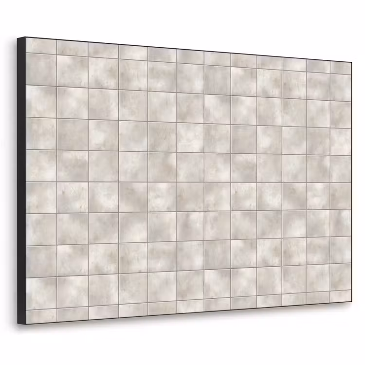 Tegels - Natuurlijk - Grijs Textielframe zwart klein 947 -3d