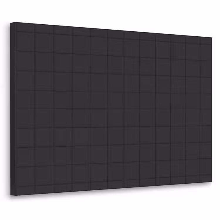 Tegels - Patroon - Mat - Zwart Textielframe zwart klein 947 -3d