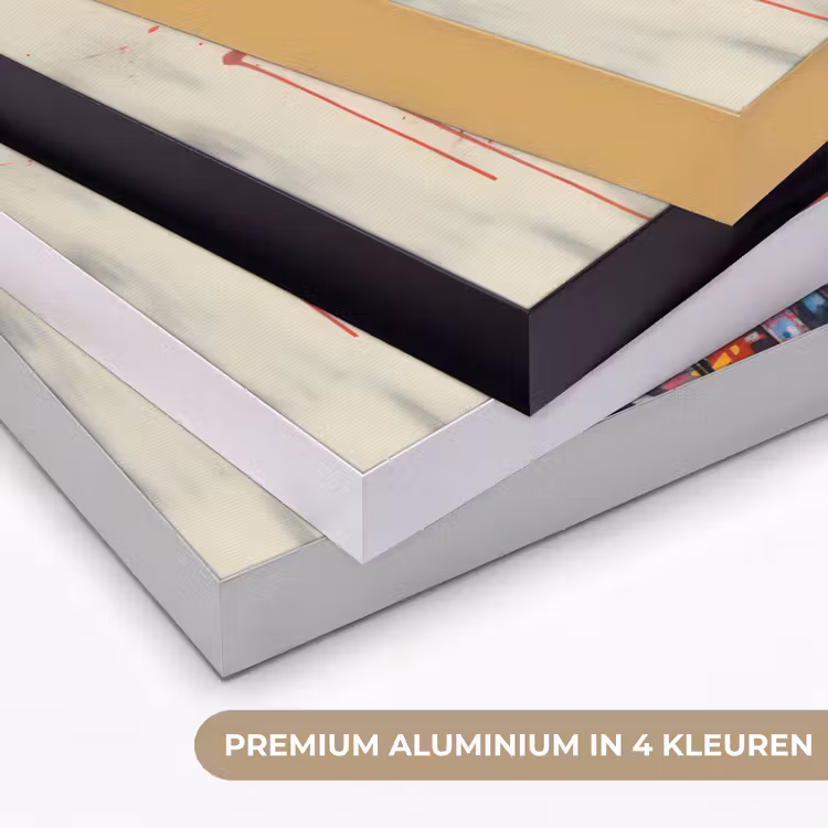 Televisie - Graffiti - Mens - Kleuren Textielframe zwart klein -USP_kleurenNL