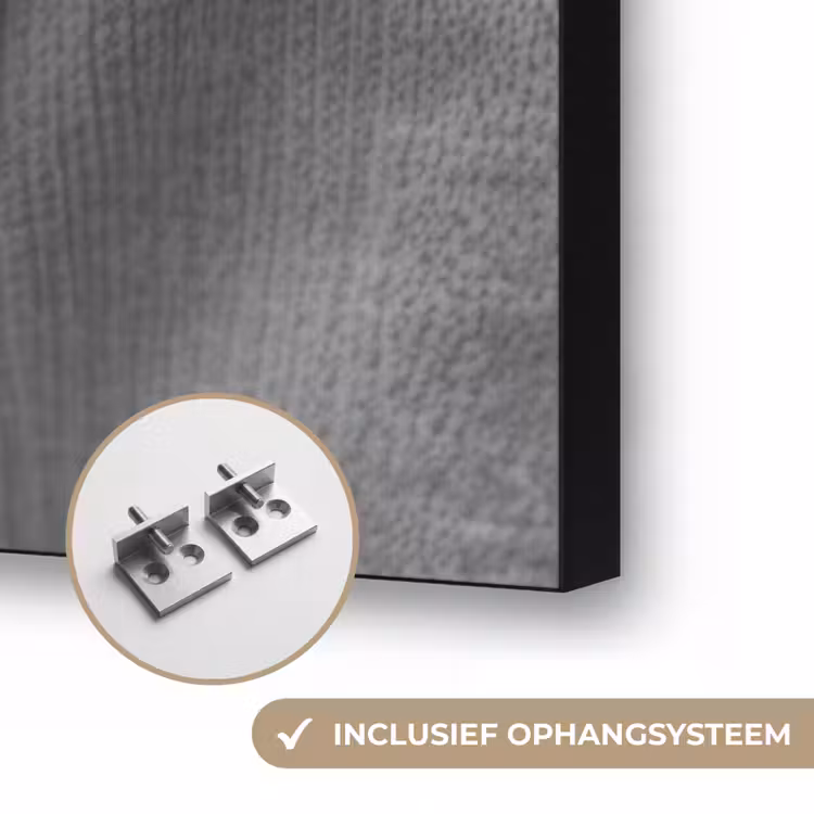 Tennisbal - Zwart - Wit Textielframe zwart klein -USP_ophangsysteemNL