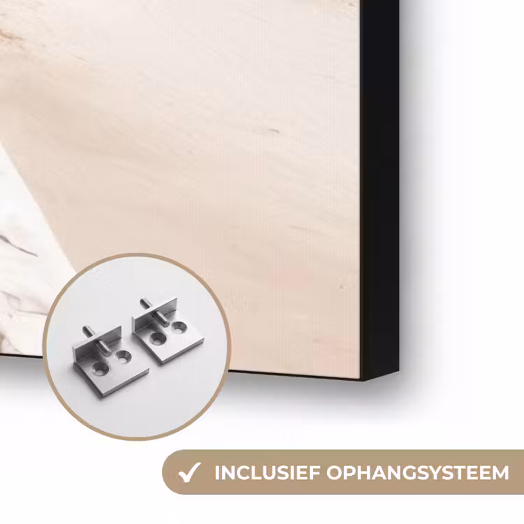 Terras - Stoelen - Strand - Beige Textielframe zwart klein -USP_ophangsysteemNL