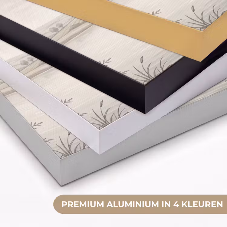Terras - Water - Natuur - Landschap Textielframe zwart klein -USP_kleurenNL