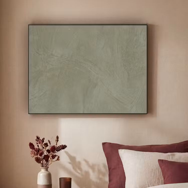 Textuur - Betonlook - Achtergrond - Modern - Groen Textielframe zwart klein -sfeer1
