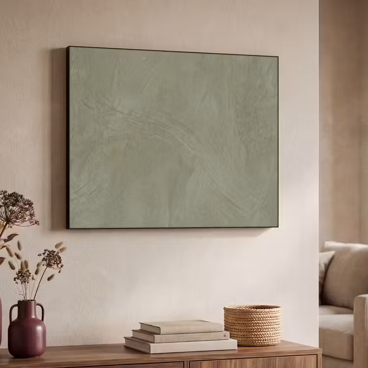 Textuur - Betonlook - Achtergrond - Modern - Groen Textielframe zwart klein -sfeer3