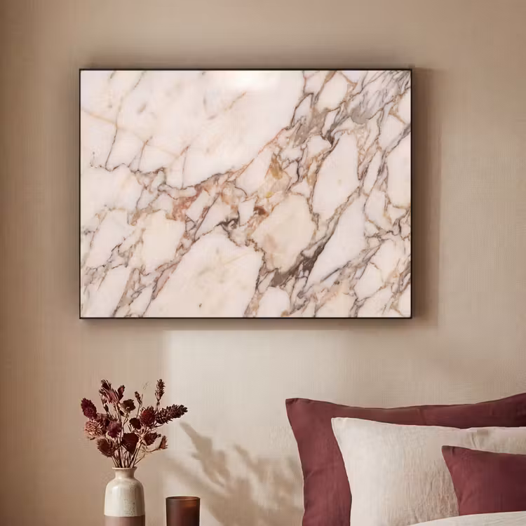 Textuur - Gesteente - Aderen - Abstract - Wit Textielframe zwart klein -sfeer1