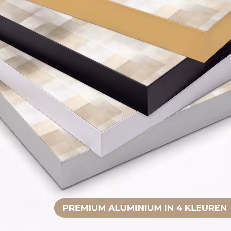 Textuur - Linnen - Beige Textielframe zwart klein 947 -USP_kleurenNL