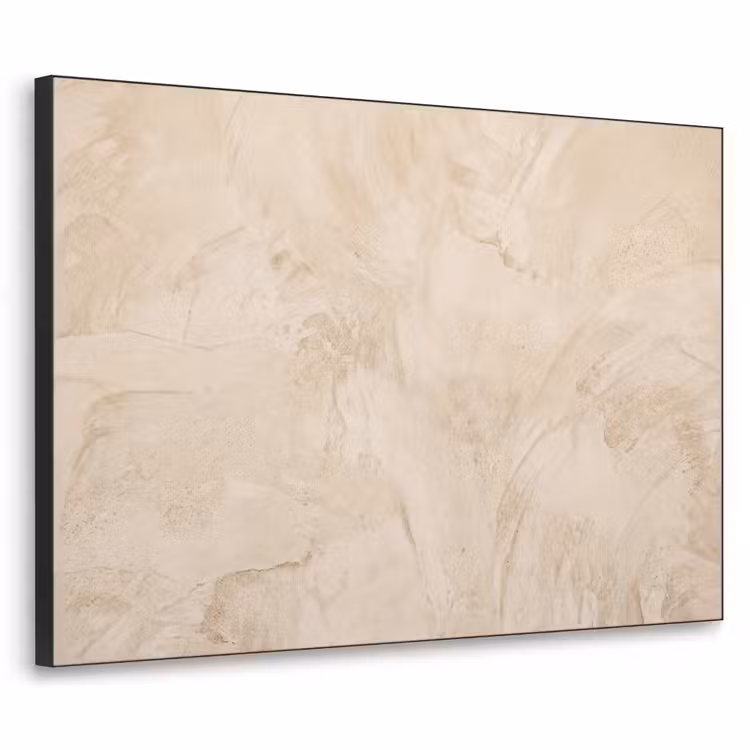 Textuur - Patroon - Abstract - Modern - Beige Textielframe zwart klein -3d