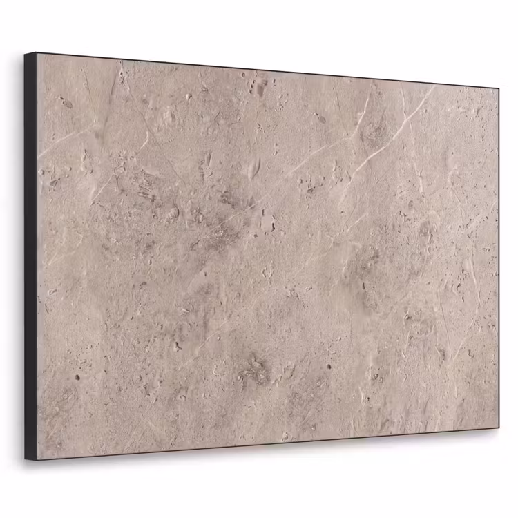 Textuur - Steen - Patroon - Rustiek - Beige Textielframe zwart klein -3d