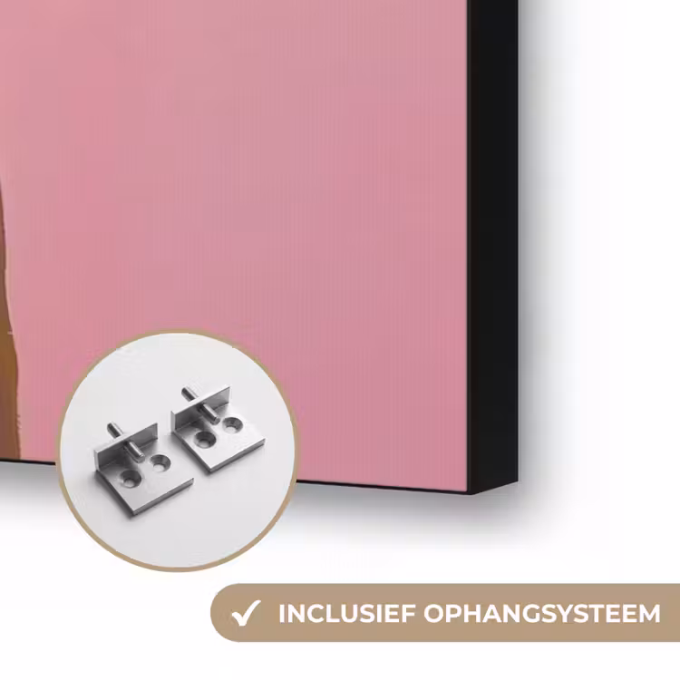 Tijger - Bril - Geel - Jasje Textielframe zwart klein -USP_ophangsysteemNL