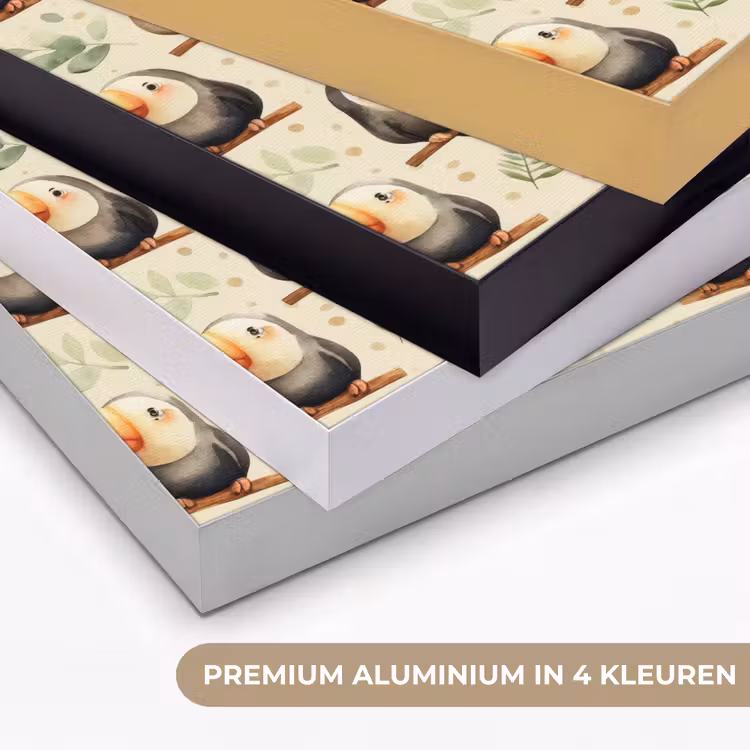 Toekans - Exotisch - Kleurrijk Textielframe zwart klein 947 -USP_kleurenNL