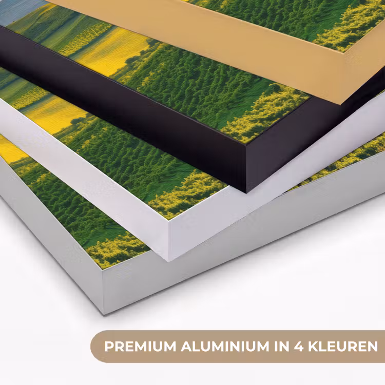 Toscane - Landschap - Wijngaarden Textielframe zwart klein -USP_kleurenNL
