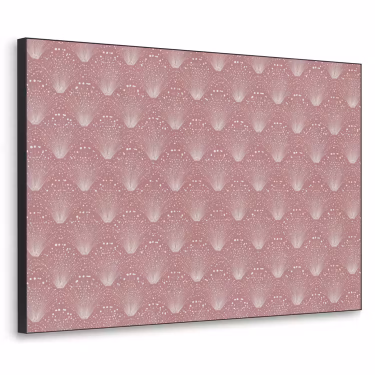 Trendy - Patroon - Roze Textielframe zwart klein 947 -3d