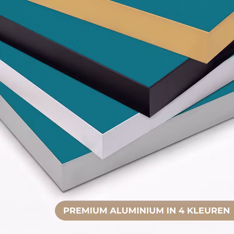 Tropical - Peacock - Blauw Textielframe zwart klein 947 -USP_kleurenNL