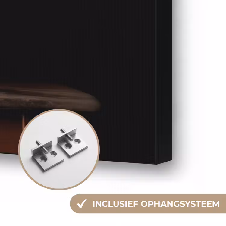 Tulpen - Kleuren - Hout - Vaas Textielframe zwart klein -USP_ophangsysteemNL