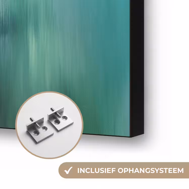 Tulpen - Lichtreflecties - Kleurverloop Textielframe zwart klein -USP_ophangsysteemNL