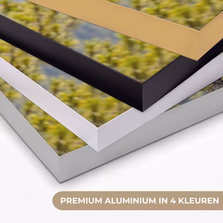 Uil - Oehoe - Bomen - Natuur Textielframe zwart klein -USP_kleurenNL