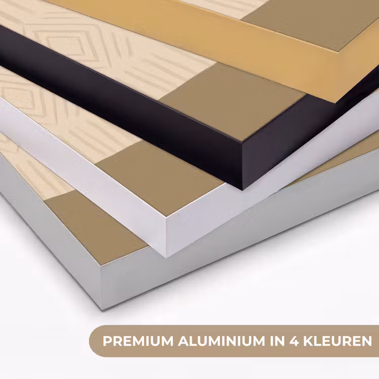Vaas - Geruit - Planten - Modern - Paars Textielframe zwart klein -USP_kleurenNL