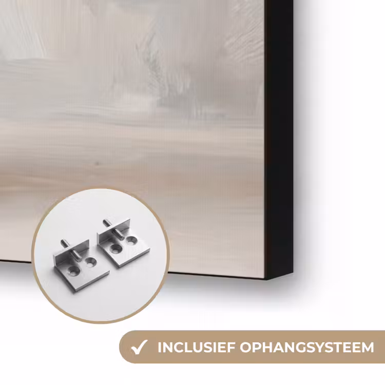 Vaas - Gipskruid - Wit Textielframe zwart klein -USP_ophangsysteemNL