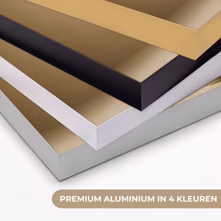Vaas - Olijftakken - Bladeren - Beige Textielframe zwart klein -USP_kleurenNL