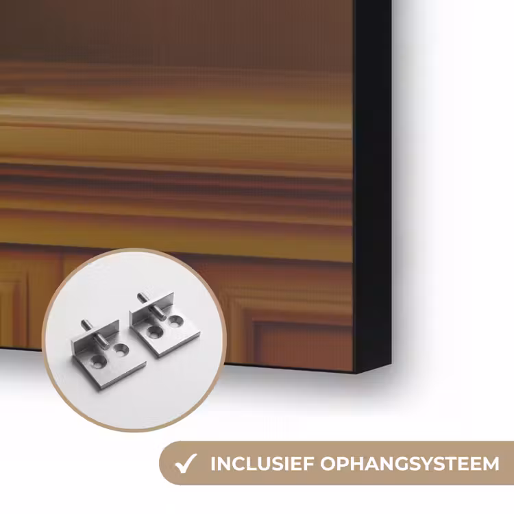 Vaas - Pastel - Kleuren - Bloemen Textielframe zwart klein -USP_ophangsysteemNL