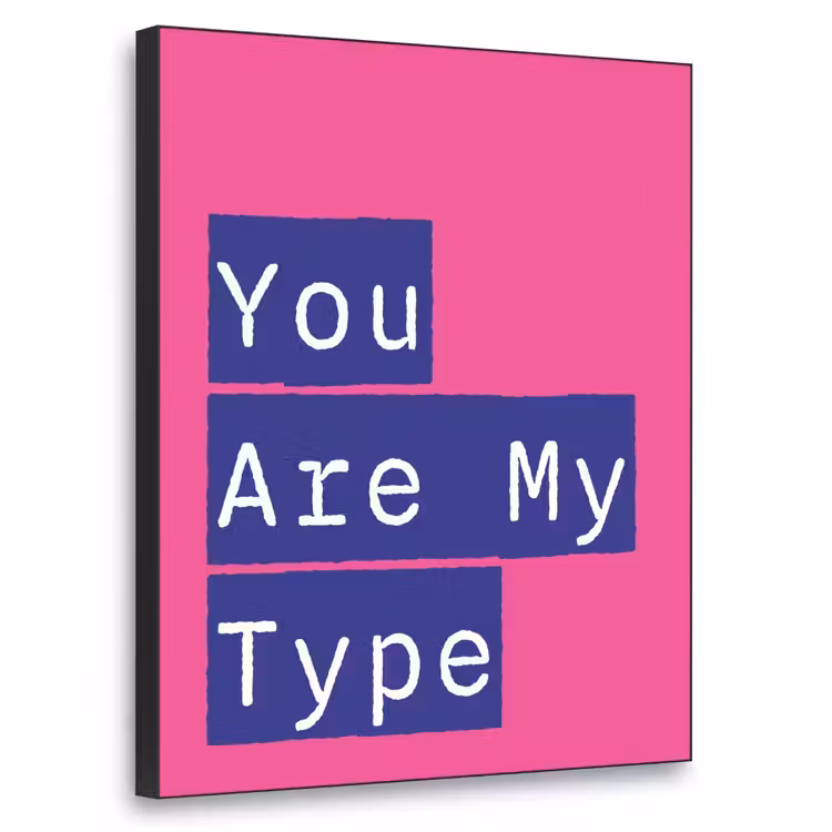 Valentijn - Tekst - Love Textielframe - compleet frame klein -3d