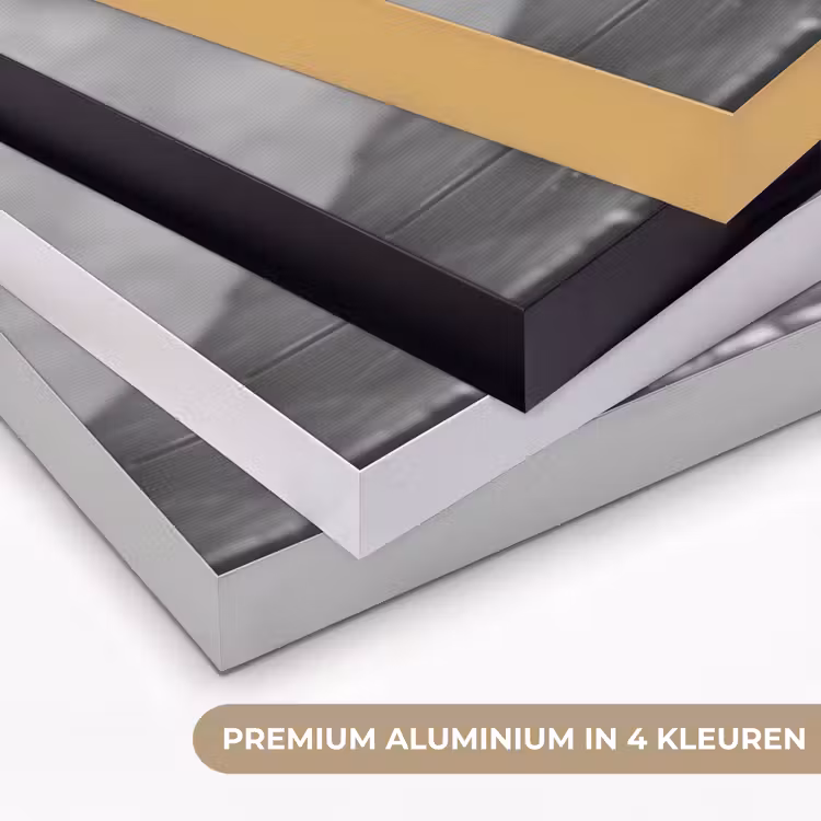 Varken - Schattig - Spaghetti - Zwart wit - Dier Textielframe zwart klein -USP_kleurenNL