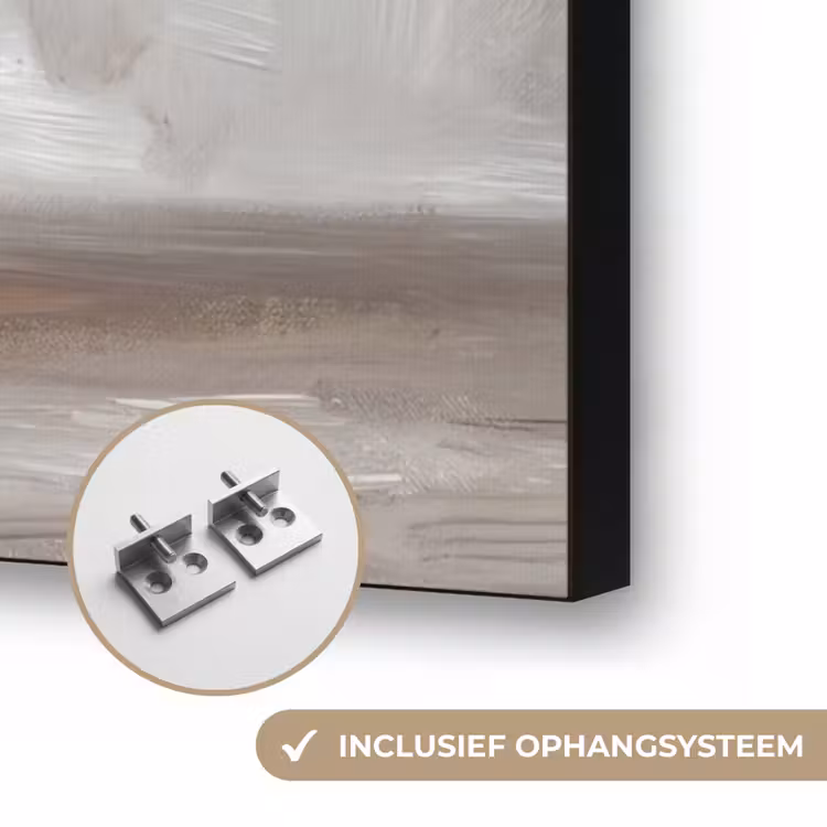 Vazen - Bloemen - Oranje Textielframe zwart klein -USP_ophangsysteemNL