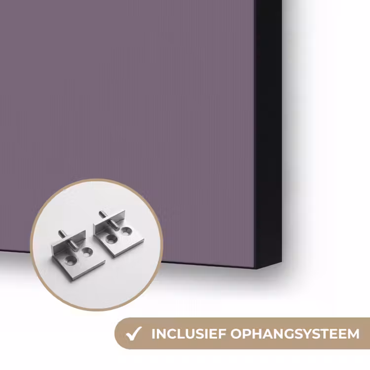 Velvet - Aubergine - Paars Textielframe zwart klein 947 -USP_ophangsysteemNL