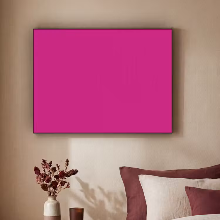 Velvet - Magenta - Roze Textielframe zwart klein 947 -sfeer1
