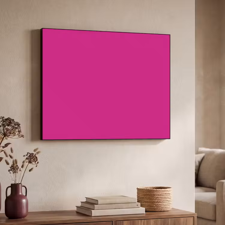 Velvet - Magenta - Roze Textielframe zwart klein 947 -sfeer3