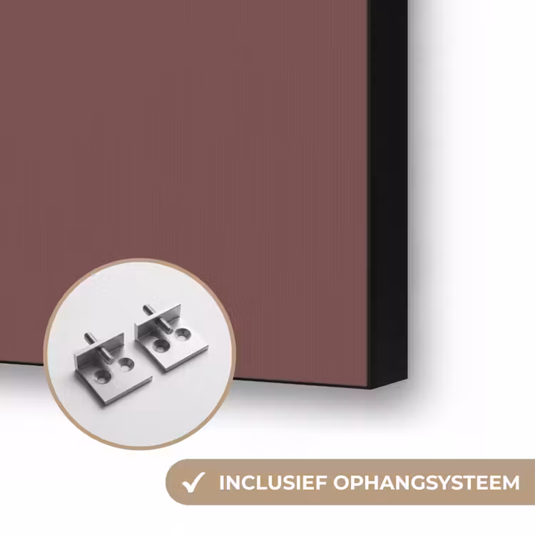 Velvet - Merlot - Rood Textielframe zwart klein 947 -USP_ophangsysteemNL