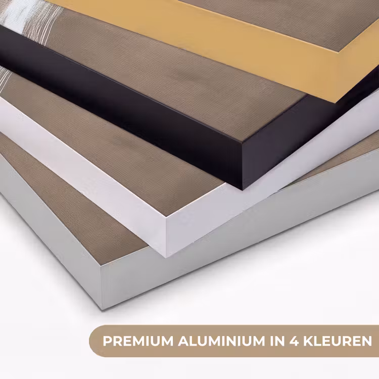 Verf - Bruin - Japandi Textielframe zwart klein -USP_kleurenNL