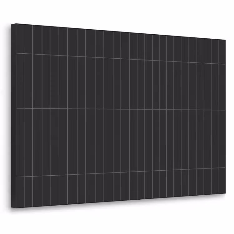 Verticaal - Wandtegel - Mat - Zwart Textielframe zwart klein 947 -3d