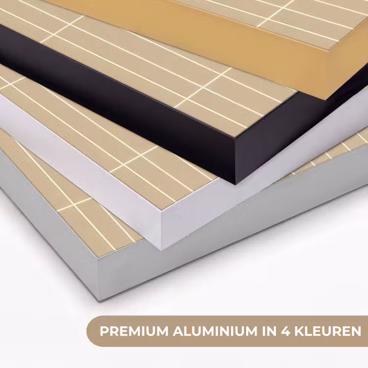Verticaal - Wandtegel - Zand - Beige Textielframe zwart klein 947 -USP_kleurenNL