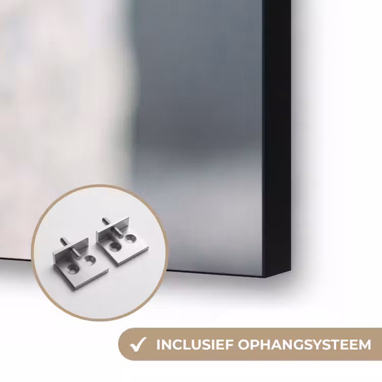 Art frame - Vis - Handen - Natuur - Vis - Handen - Natuur Textielframe zwart klein
