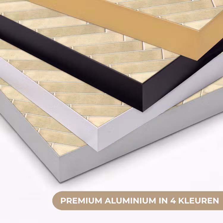 Visgraat - Tegel - Zand Textielframe zwart klein 947 -USP_kleurenNL