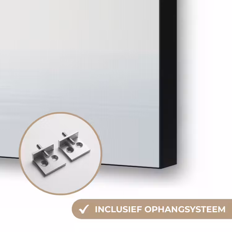 Vissen - Water - Wit Textielframe zwart klein -USP_ophangsysteemNL
