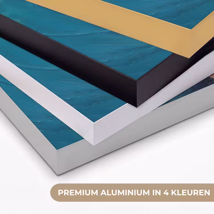 Vissen - Waterlelies - Oranje - Water Textielframe zwart klein -USP_kleurenNL