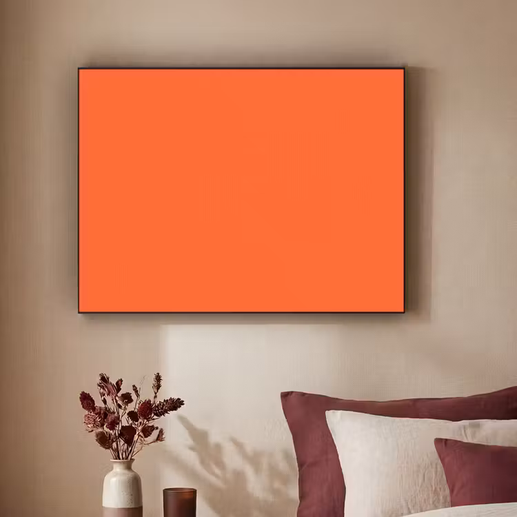 Vivid - Amber - Oranje Textielframe zwart klein 947 -sfeer1