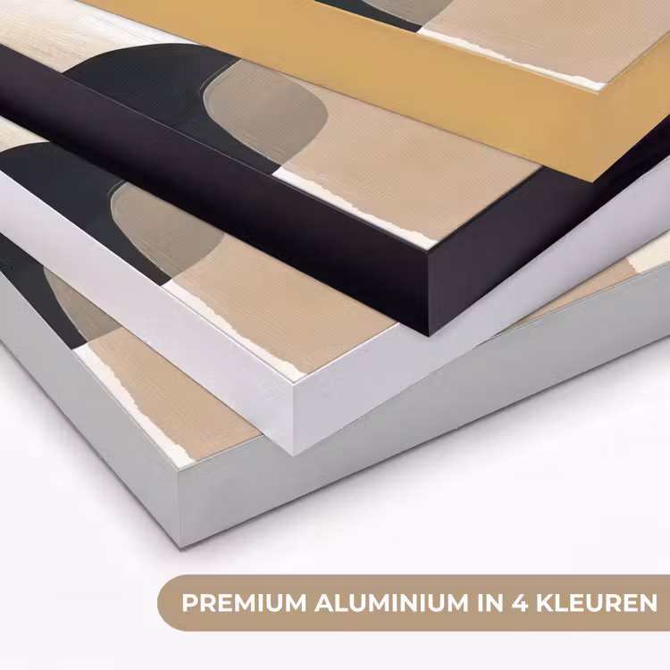 Vlakken - Abstract - Zwart - Strepen Textielframe zwart klein -USP_kleurenNL