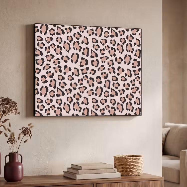 Vlekken - Beige - Luipaard Textielframe - compleet frame klein 947 -sfeer3