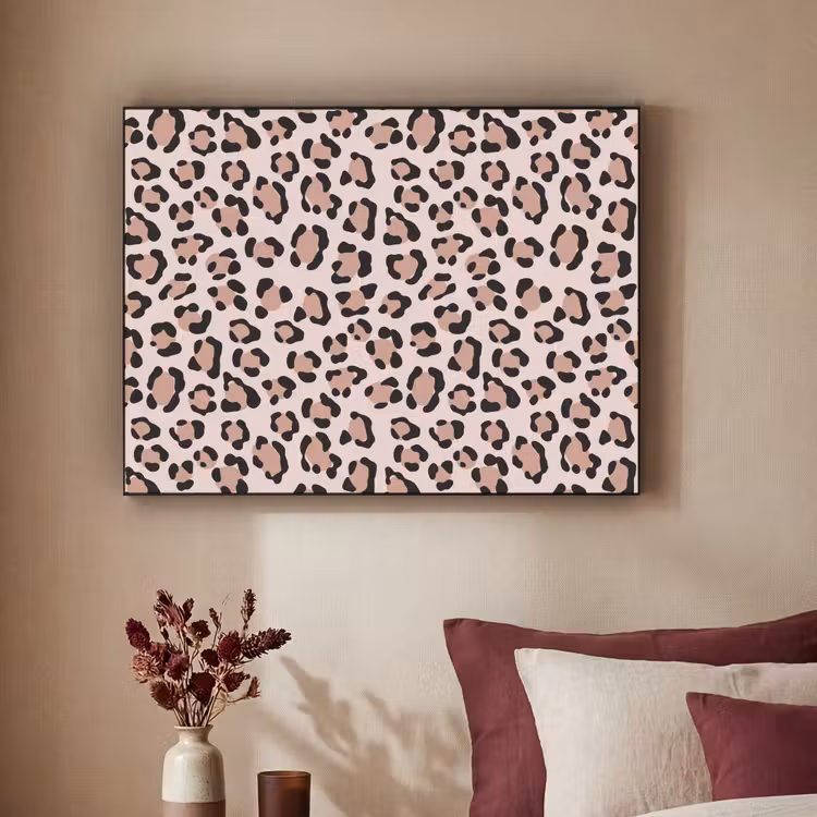 Vlekken - Beige - Luipaard Textielframe - compleet frame klein 947 -sfeer1