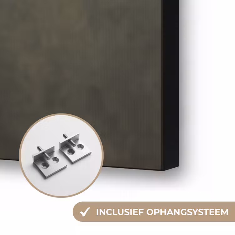 Vleugels - Vrouw - Wit Textielframe zwart klein -USP_ophangsysteemNL