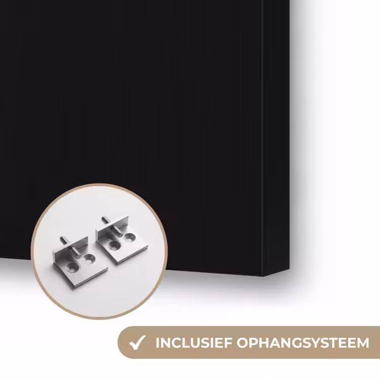 Vlinder - Kleurrijk - Speels Textielframe zwart klein -USP_ophangsysteemNL