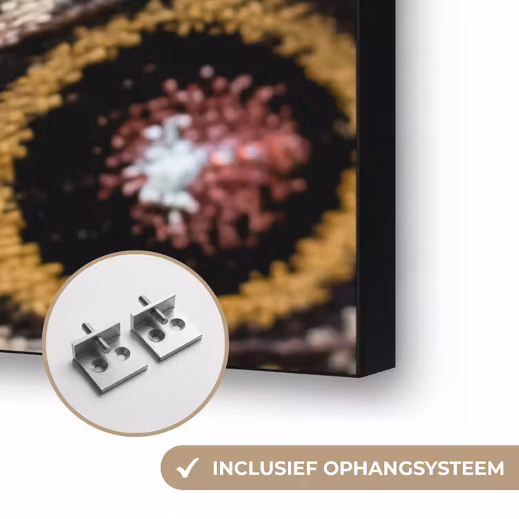 Vlinder - Vleugel - Abstract Textielframe zwart klein -USP_ophangsysteemNL