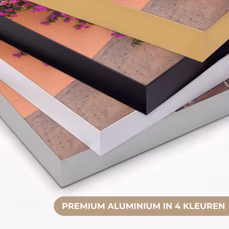 Voertuig - Roze - Kust - Zomer - Reizen Textielframe zwart klein -USP_kleurenNL