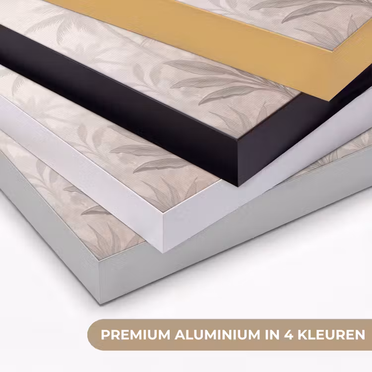 Vogel - Tropisch - Jungle - Natuur - Beige Textielframe zwart klein -USP_kleurenNL