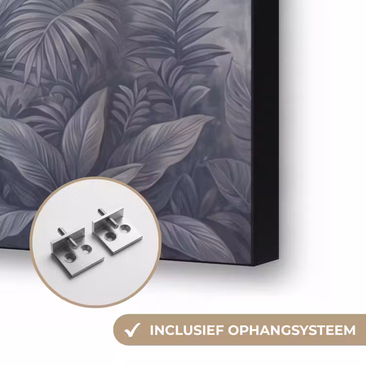 Vogel - Vliegend - Jungle - Vintage - Dieren Textielframe zwart klein -USP_ophangsysteemNL